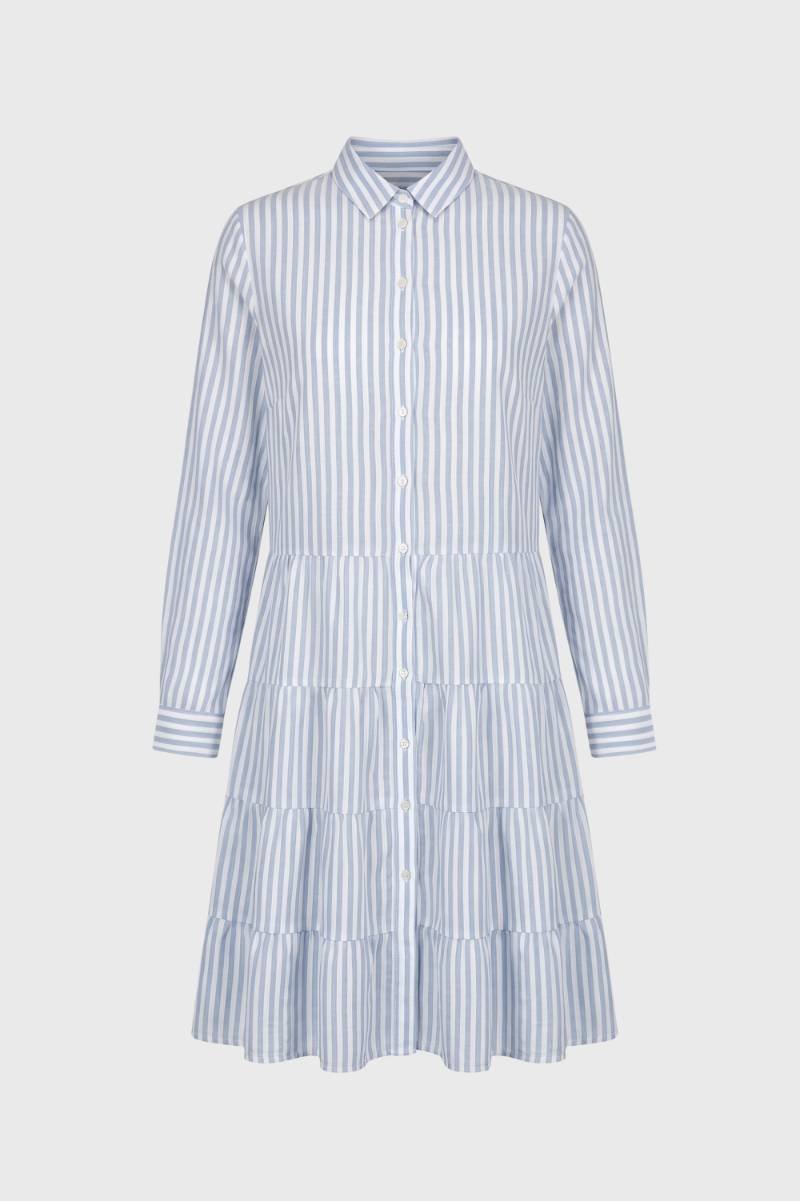 Women's Striped Midi Shirt Dress