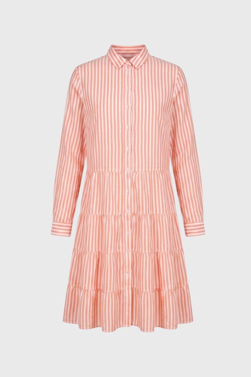 Women's Striped Midi Shirt Dress