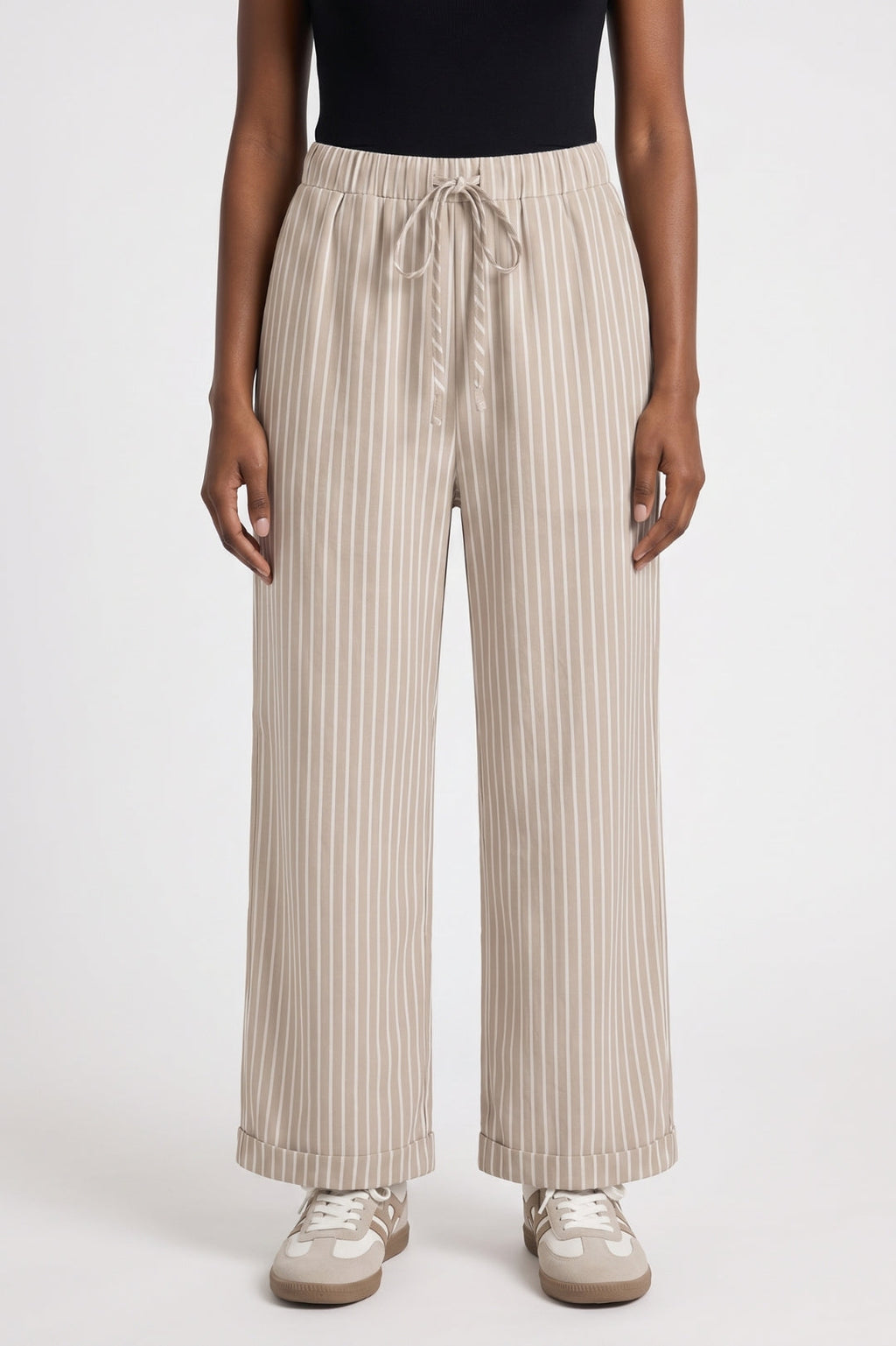 Women's Striped Wide Leg Pants