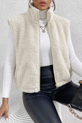 Women's Teddy Fleece Zip-Up Vest