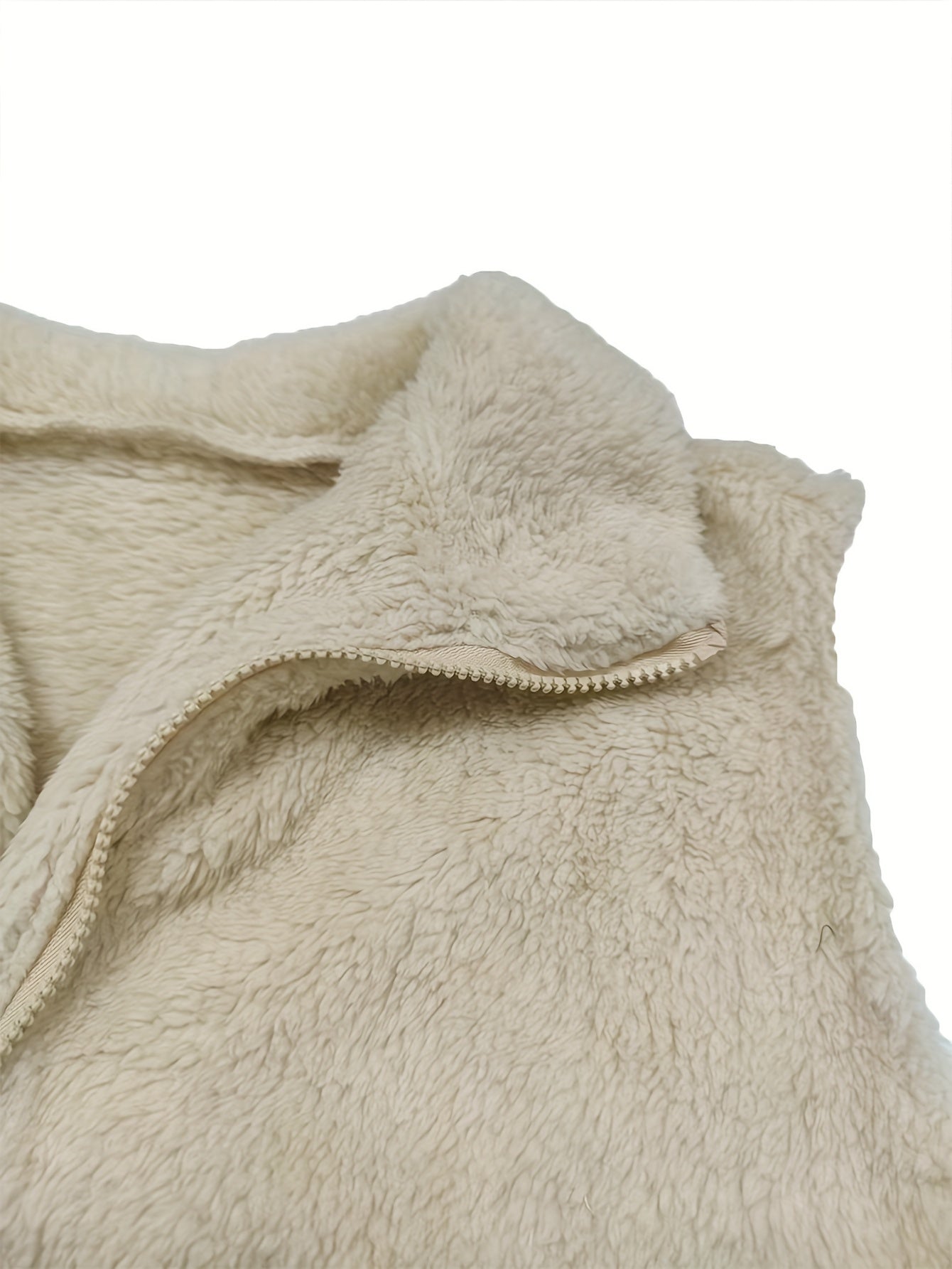 Women's Teddy Fleece Zip-Up Vest