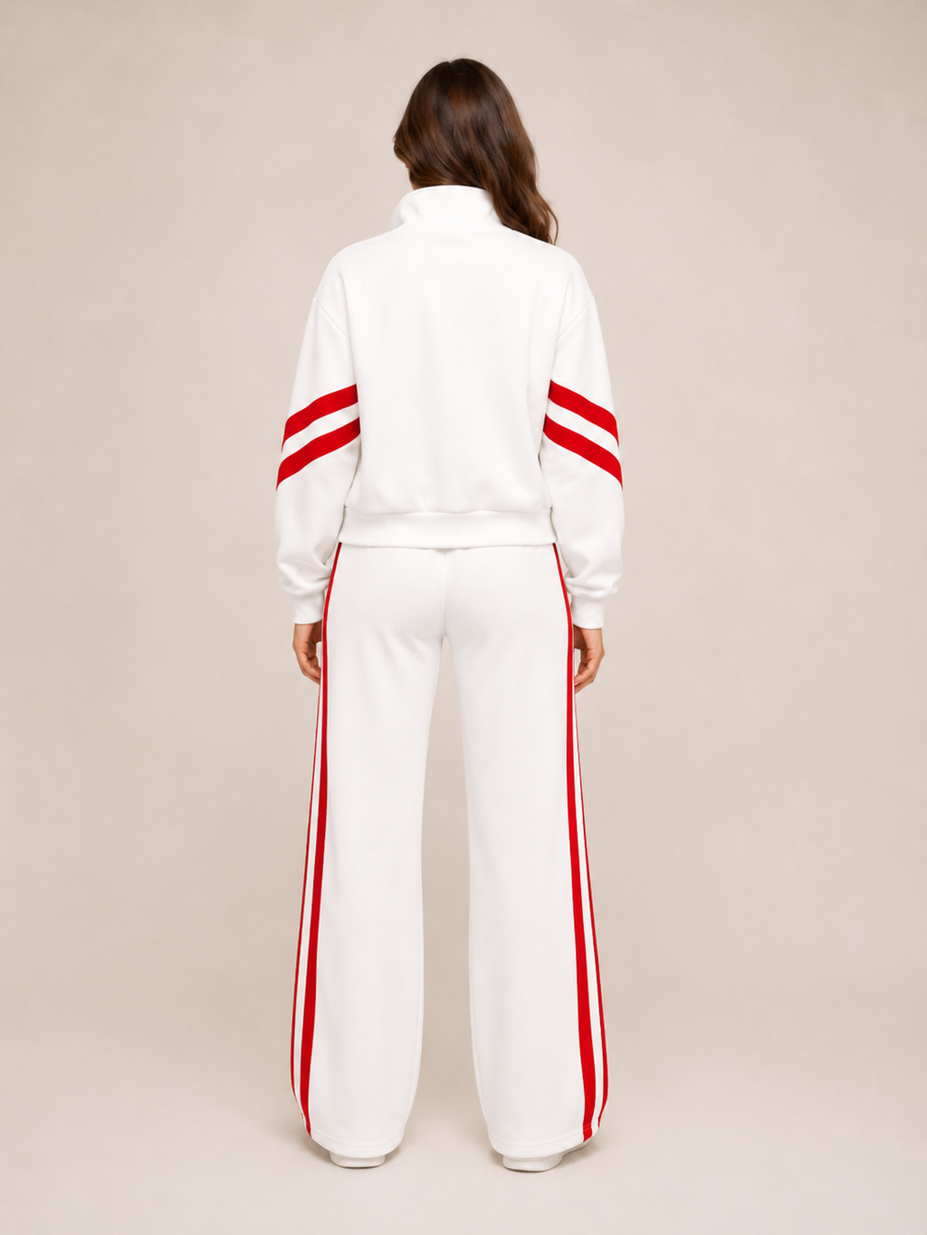Women's Two-Piece Training Set with Stripes
