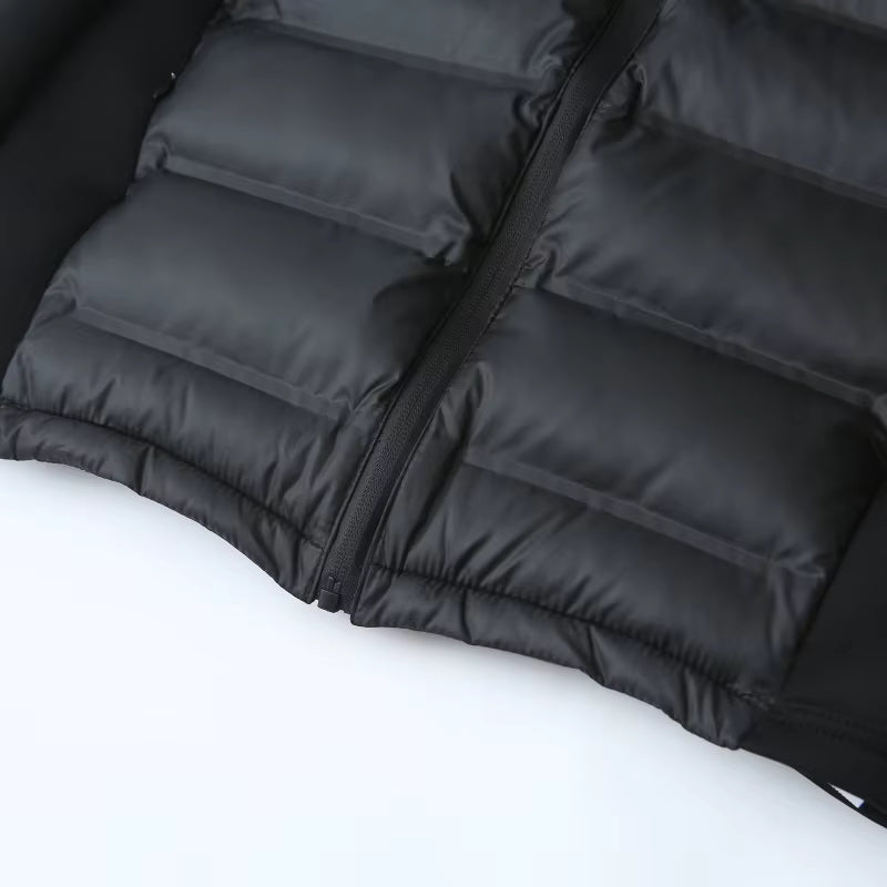 Women's Hybrid Puffer Jacket with Hood