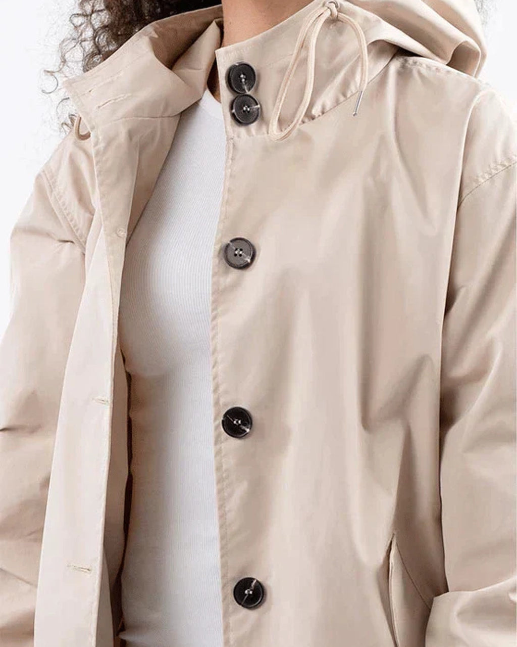 Women's Waterproof Raincoat with Adjustable Hood