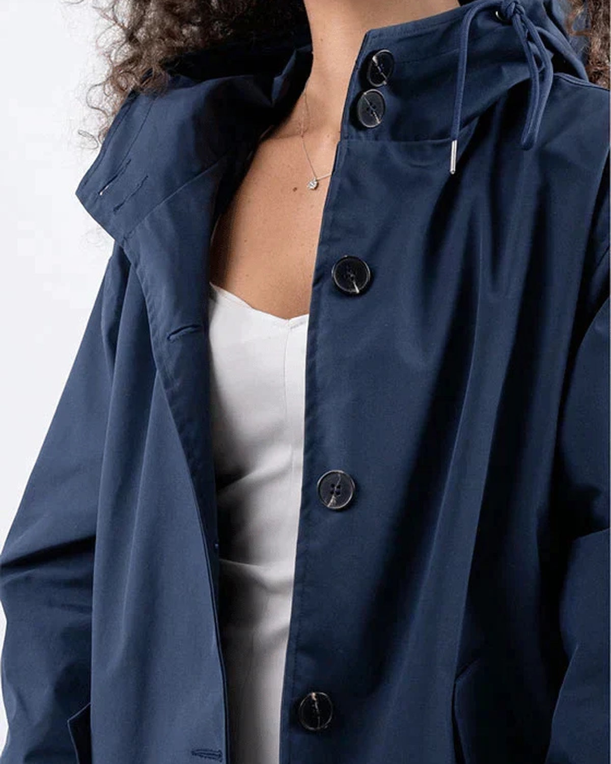 Women's Waterproof Raincoat with Adjustable Hood