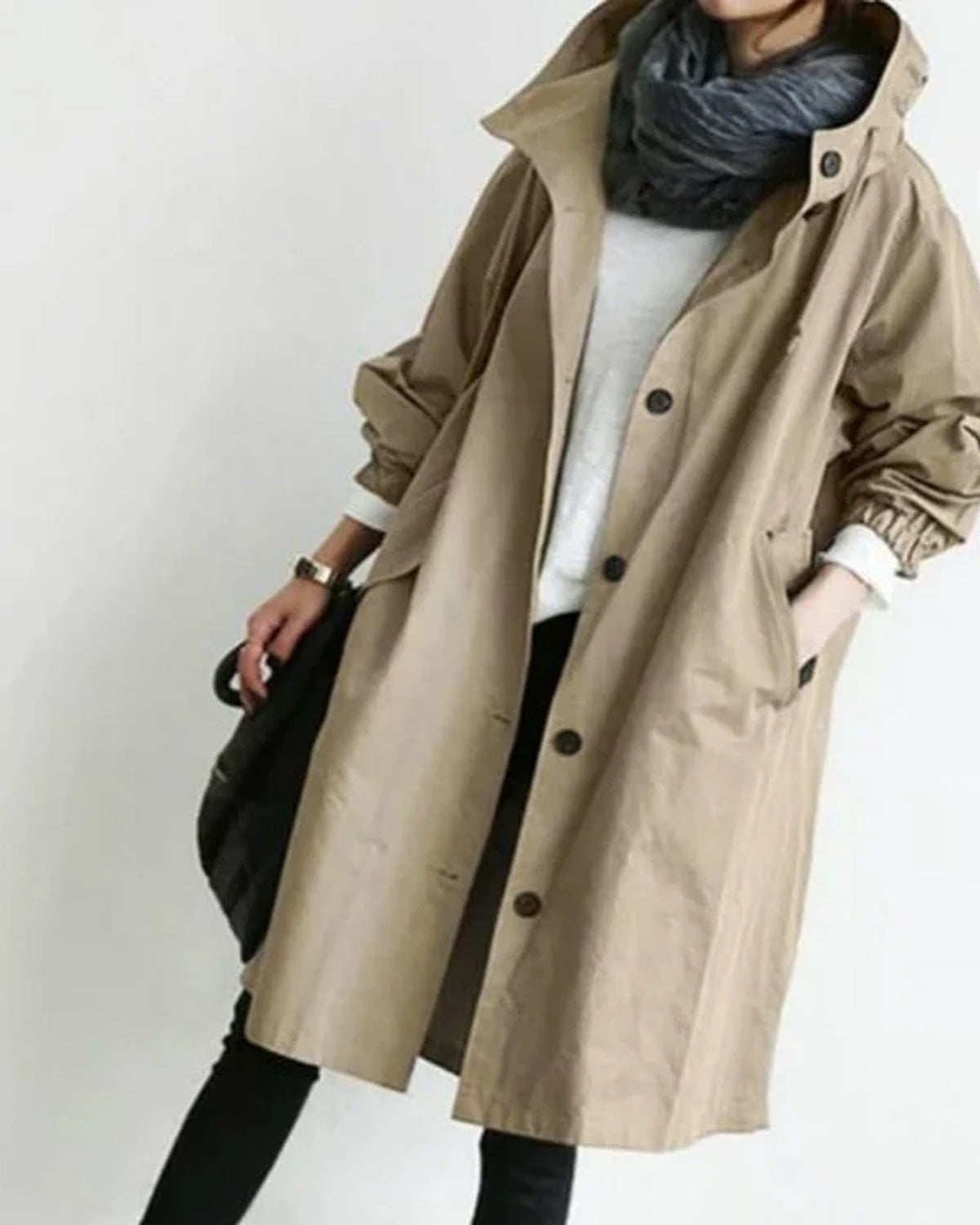 Women's Waterproof Raincoat with Adjustable Hood