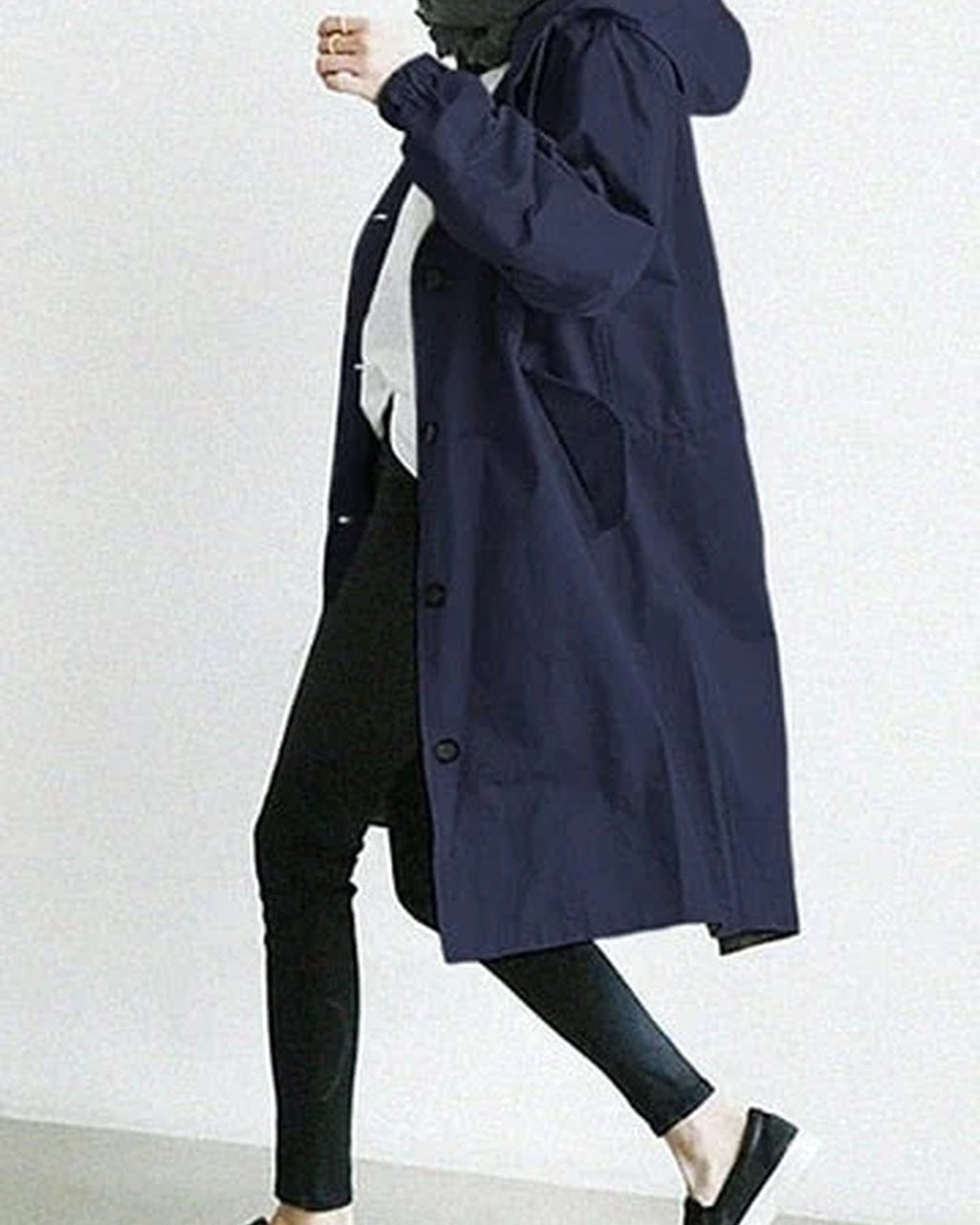 Women's Waterproof Raincoat with Adjustable Hood