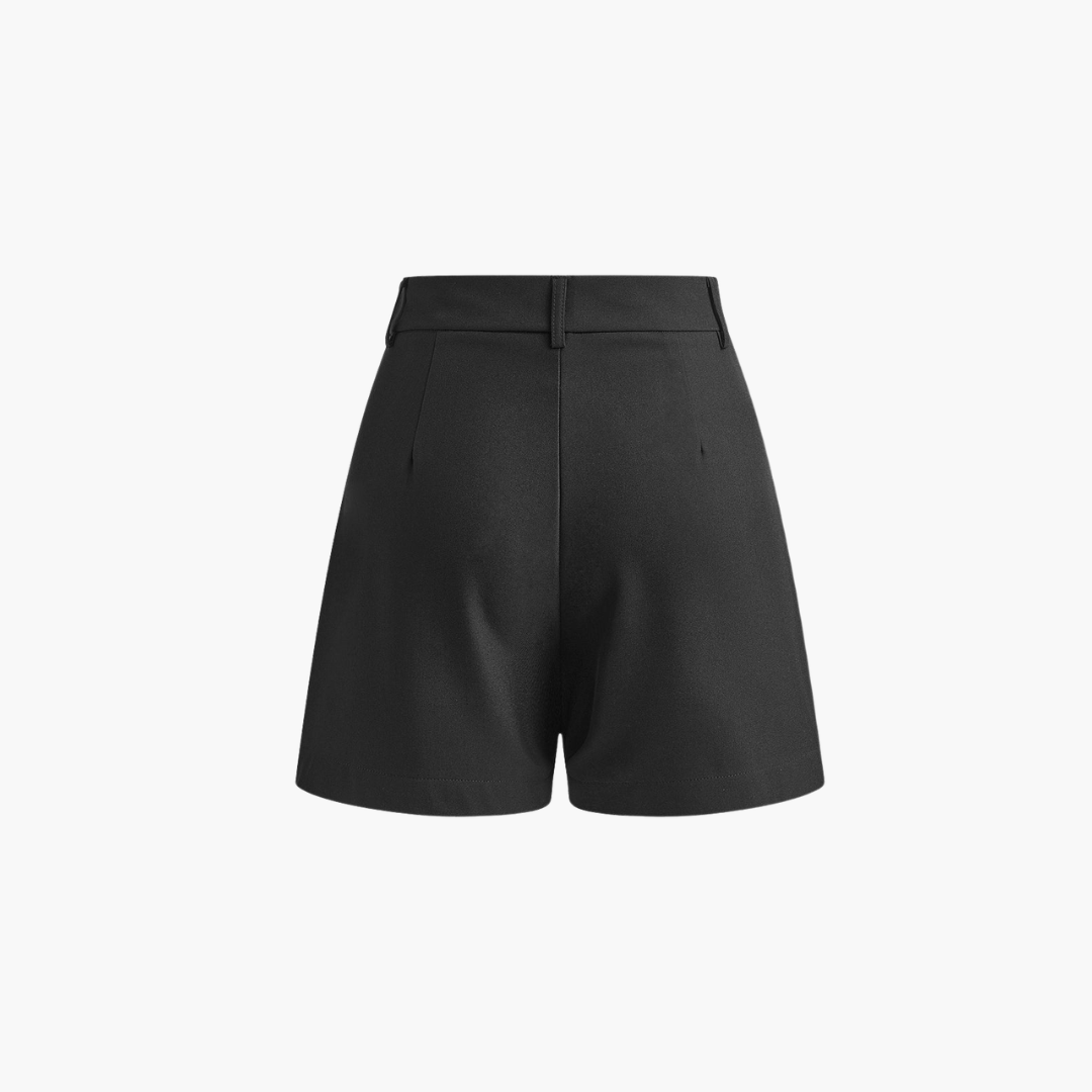 Women's Wide-Leg Pleated Shorts
