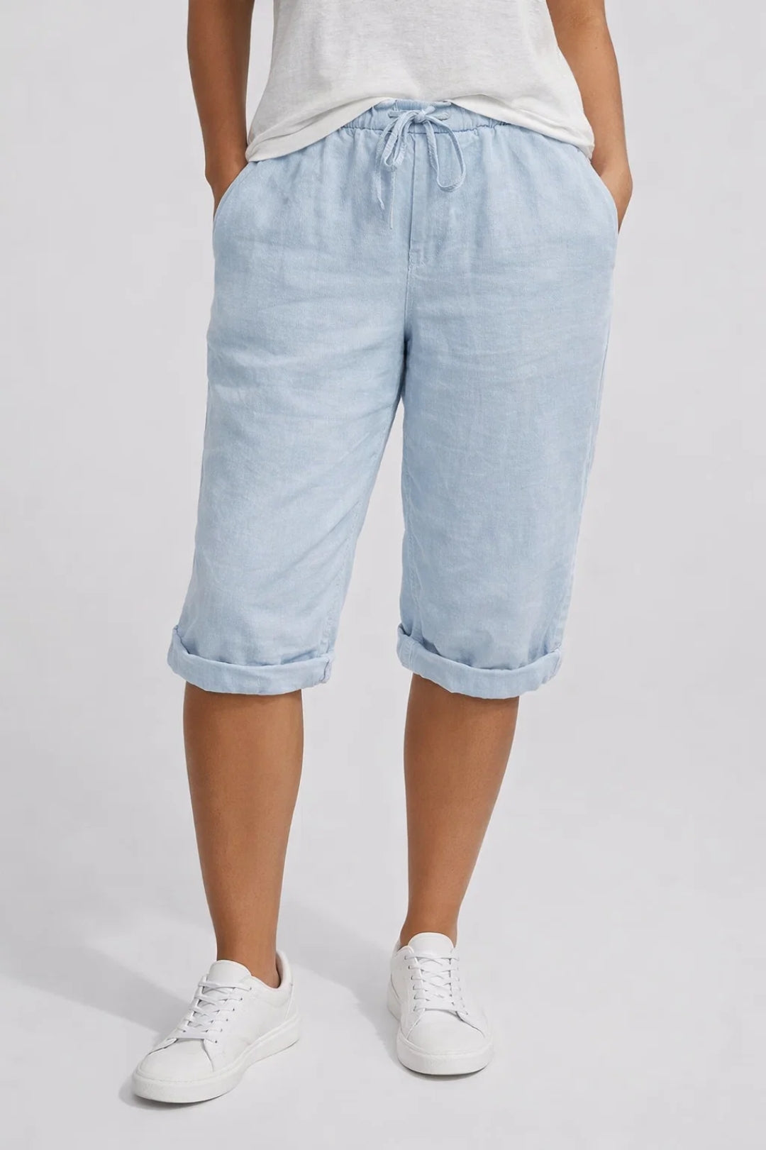 Women's Wide Fit Summer Shorts with Elastic Waist