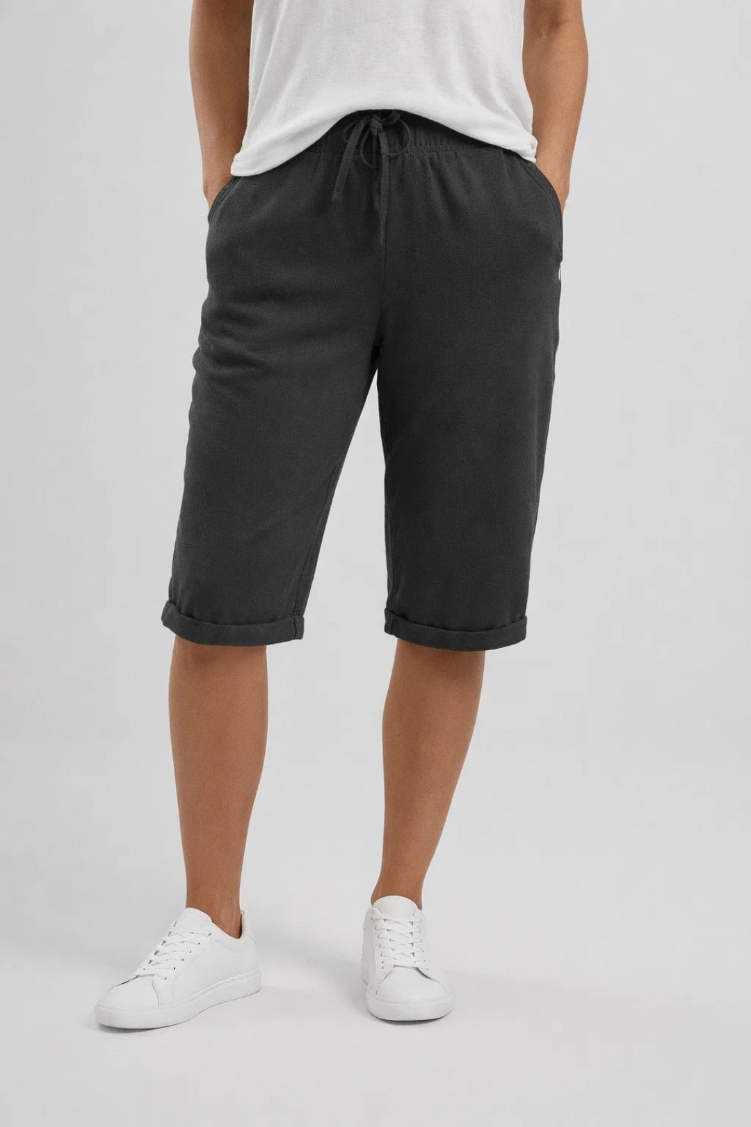 Women's Wide Fit Summer Shorts with Elastic Waist