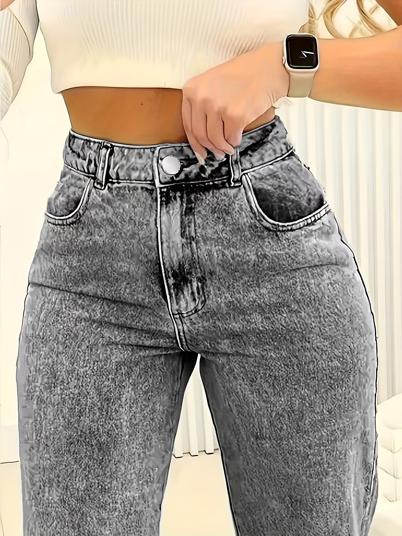 Women's Wide Leg Baggy Jeans for Casual Style