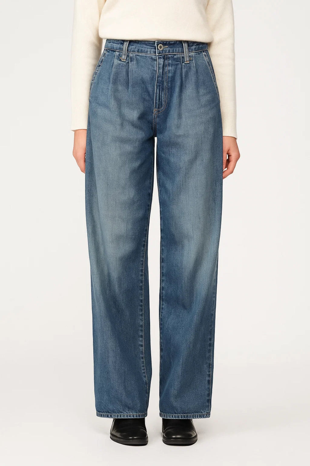 Women's Wide Leg Jeans – High Waist Design for Comfort