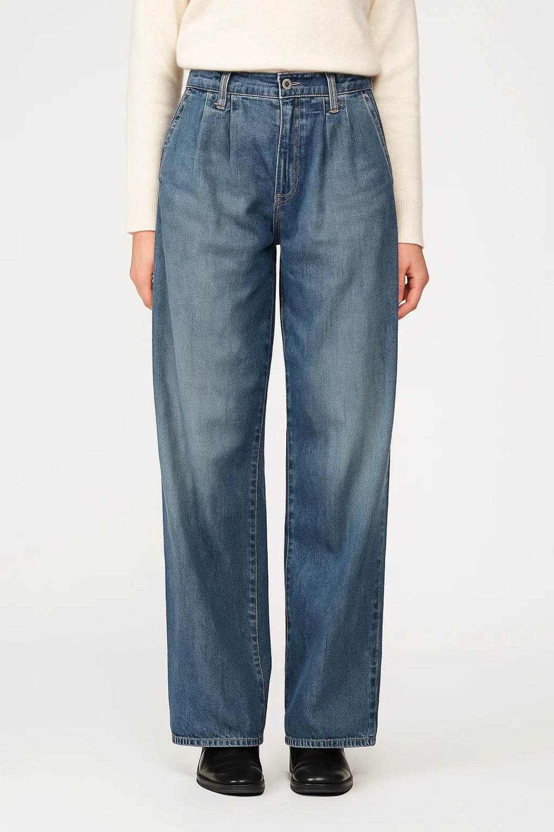 Women's Wide Leg Jeans – High Waist Design for Comfort