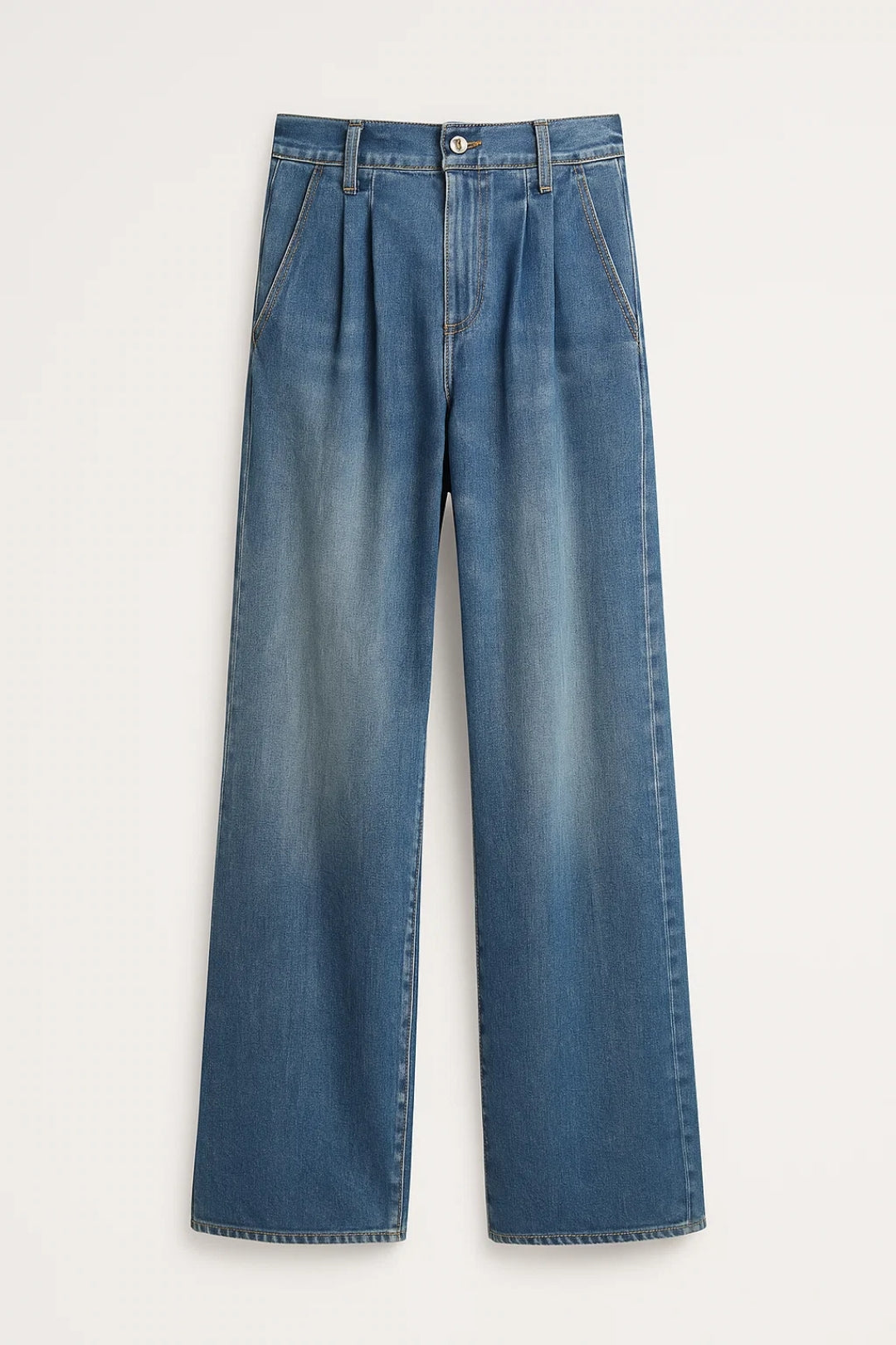 Women's Wide Leg Jeans – High Waist Design for Comfort