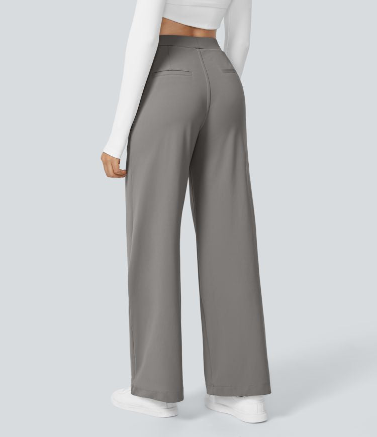 Women's Wide Leg Trousers - Elegant High Waist Palazzo Pants