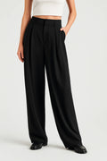 Women's Wide Leg Trousers – High Waist Design for Elegant Winter Style