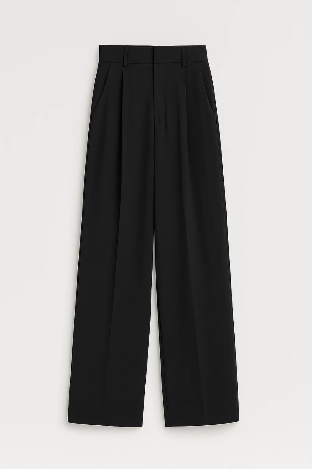 Women's Wide Leg Trousers – High Waist Design for Elegant Winter Style