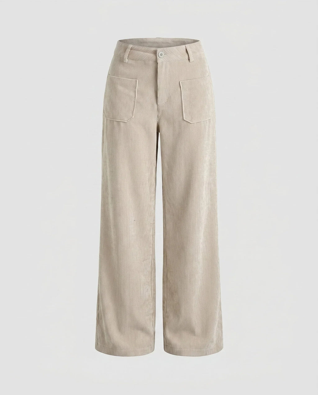 Women's Wide Leg Trousers with Elastic Waistband 0