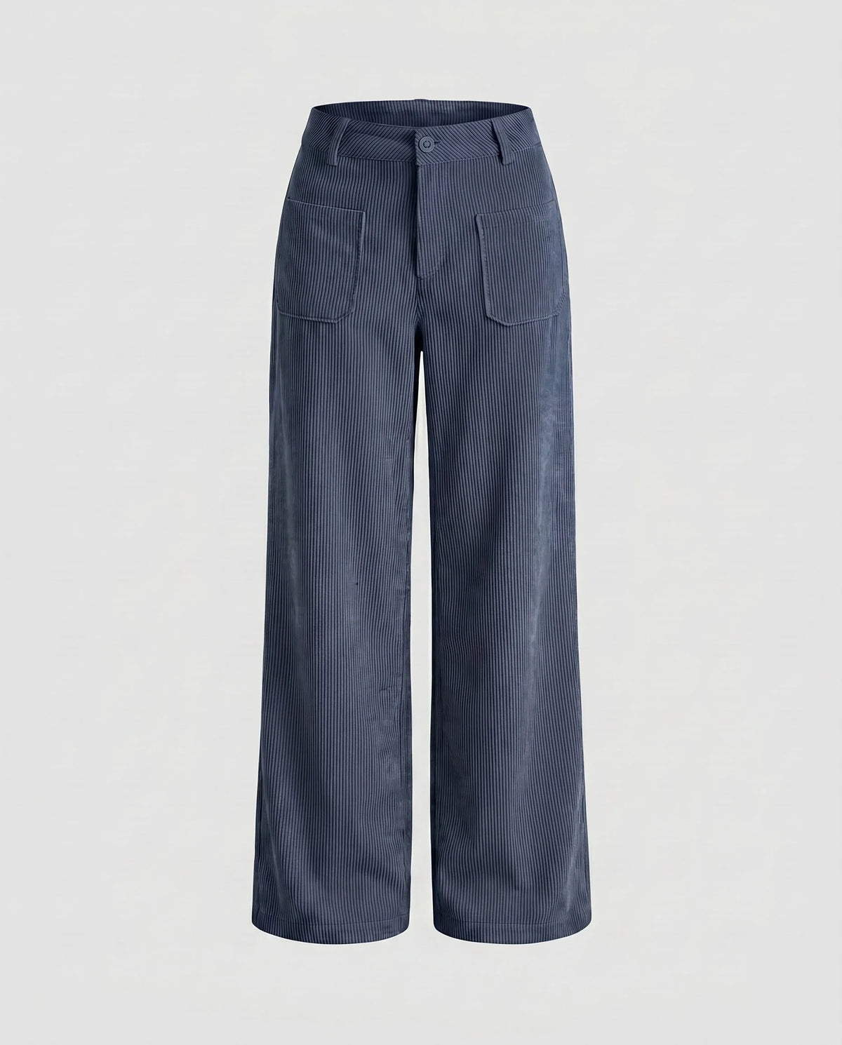 Women's Wide Leg Trousers with Elastic Waistband 8