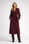 Women's Autumn Coat – Elegant Fitted Design with Belt