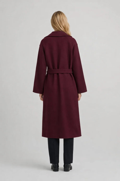 Women's Autumn Coat – Elegant Fitted Design with Belt