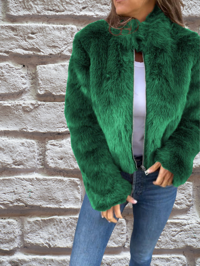 Women's Winter Coat – Stylish High Collar Design for Warmth on Cold Days