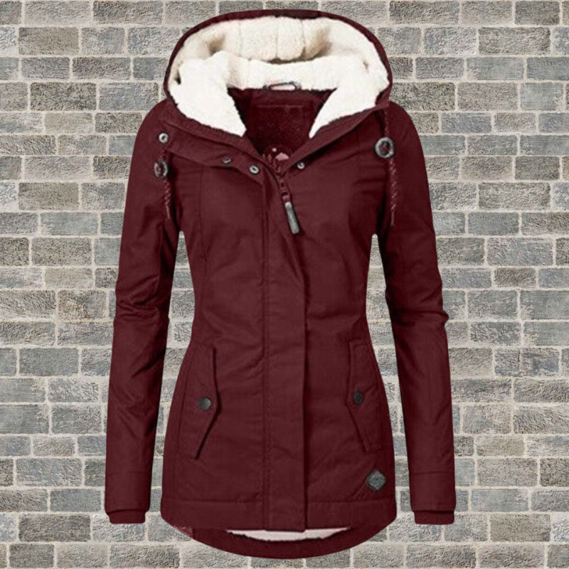 Women's Waterproof Jacket – Cozy Hooded Design