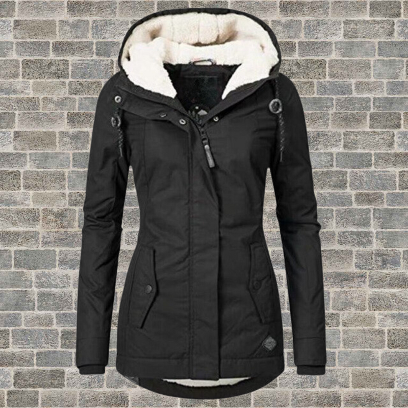 Women's Waterproof Jacket – Cozy Hooded Design