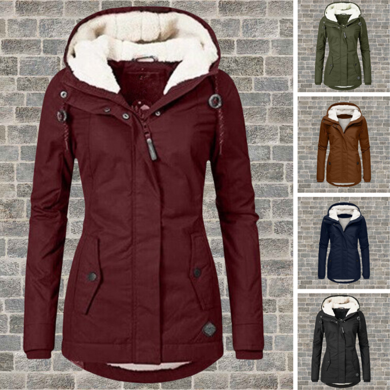 Women's Waterproof Jacket – Cozy Hooded Design
