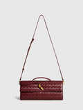 Women's Woven Flap Clutch Handbag