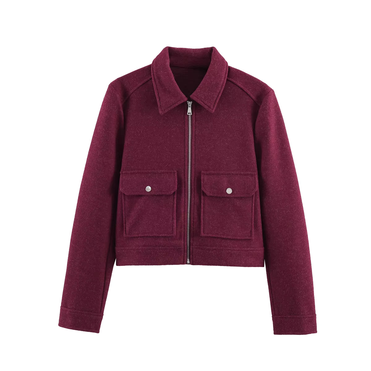Women's Tweet Long Sleeve Jacket for Casual Wear