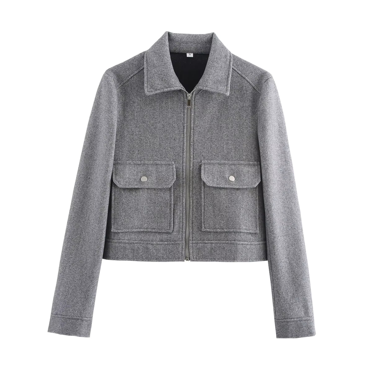Women's Tweet Long Sleeve Jacket for Casual Wear