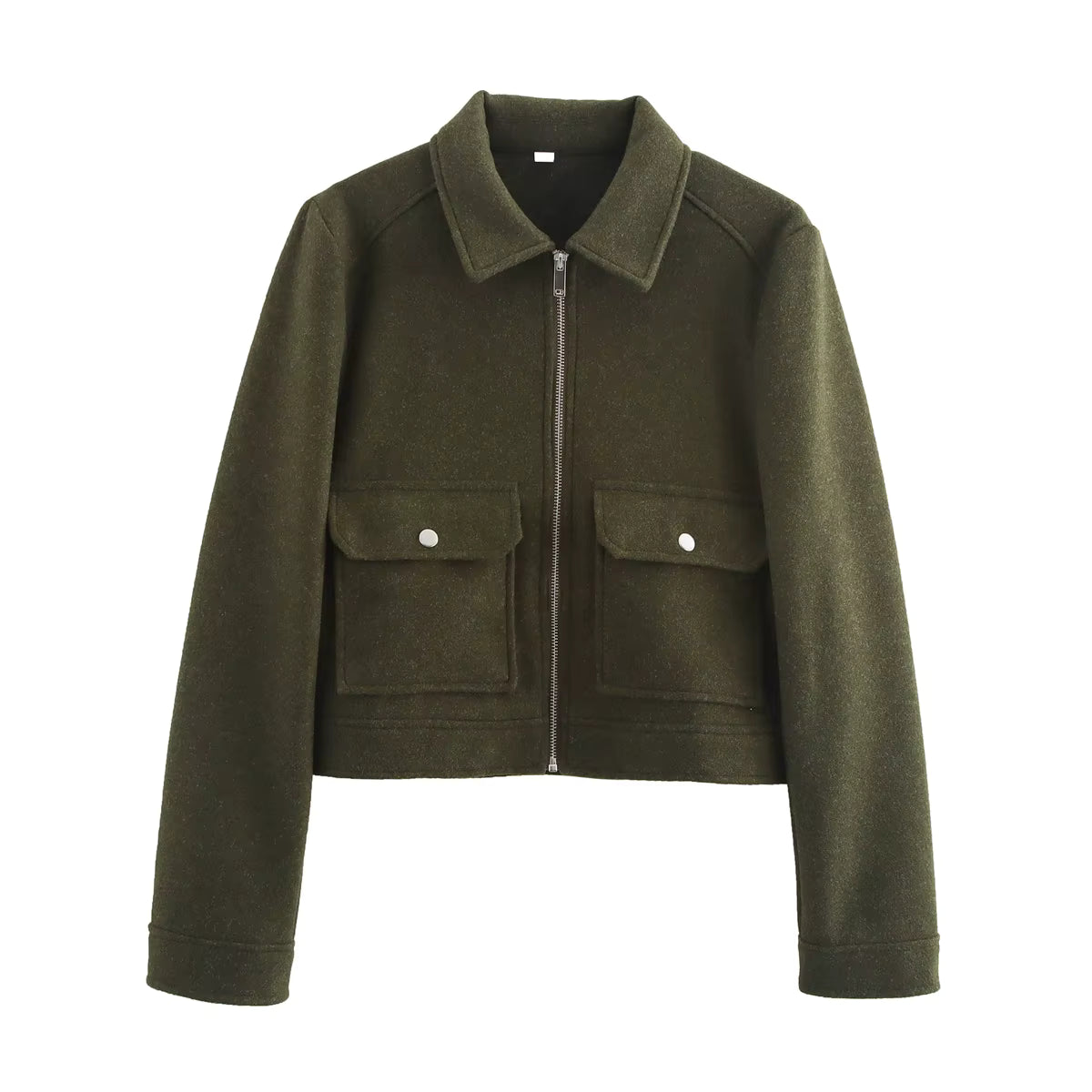 Women's Tweet Long Sleeve Jacket for Casual Wear