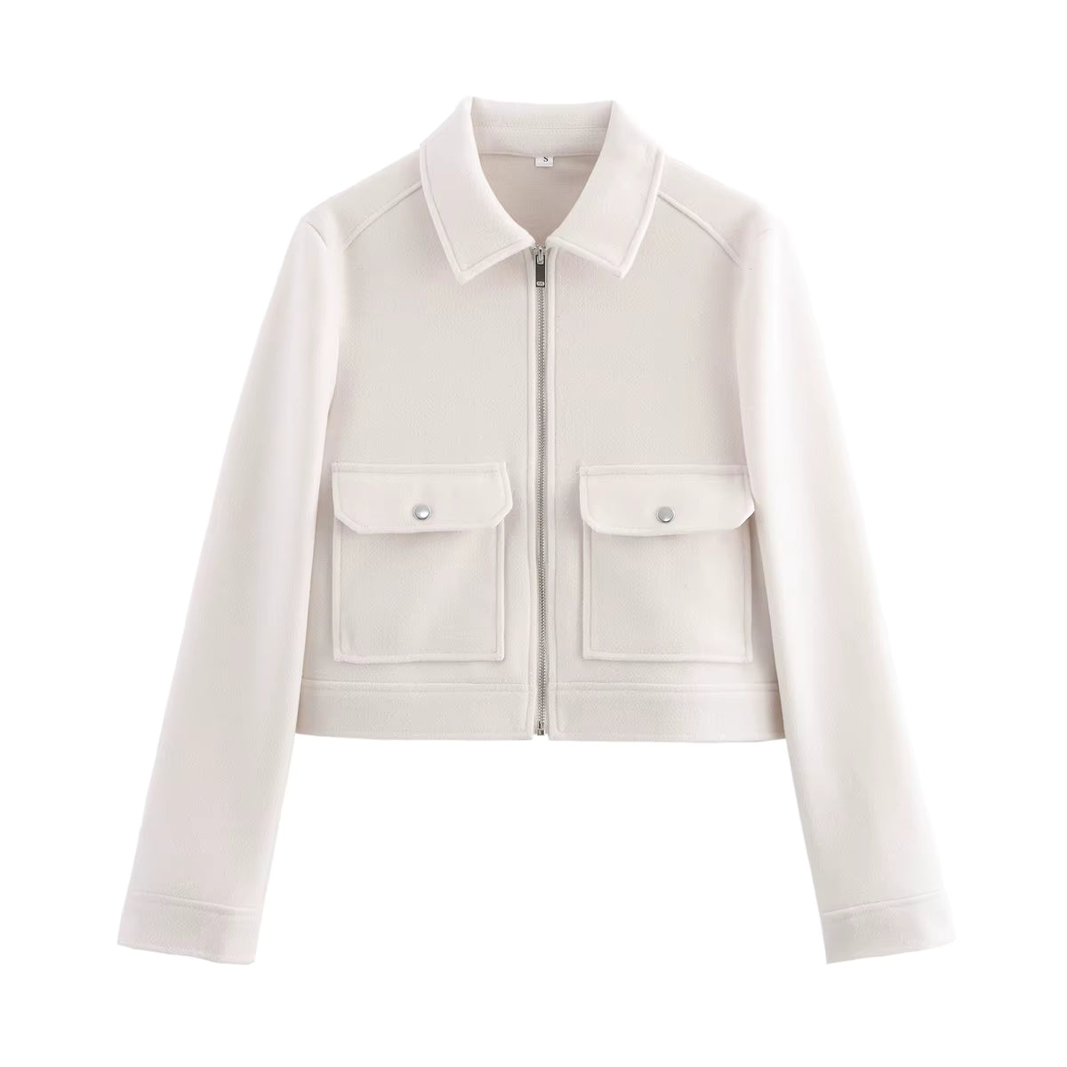 Women's Tweet Long Sleeve Jacket for Casual Wear