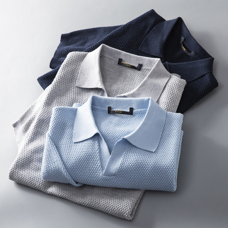 Men's Short Sleeve V-Neck Top