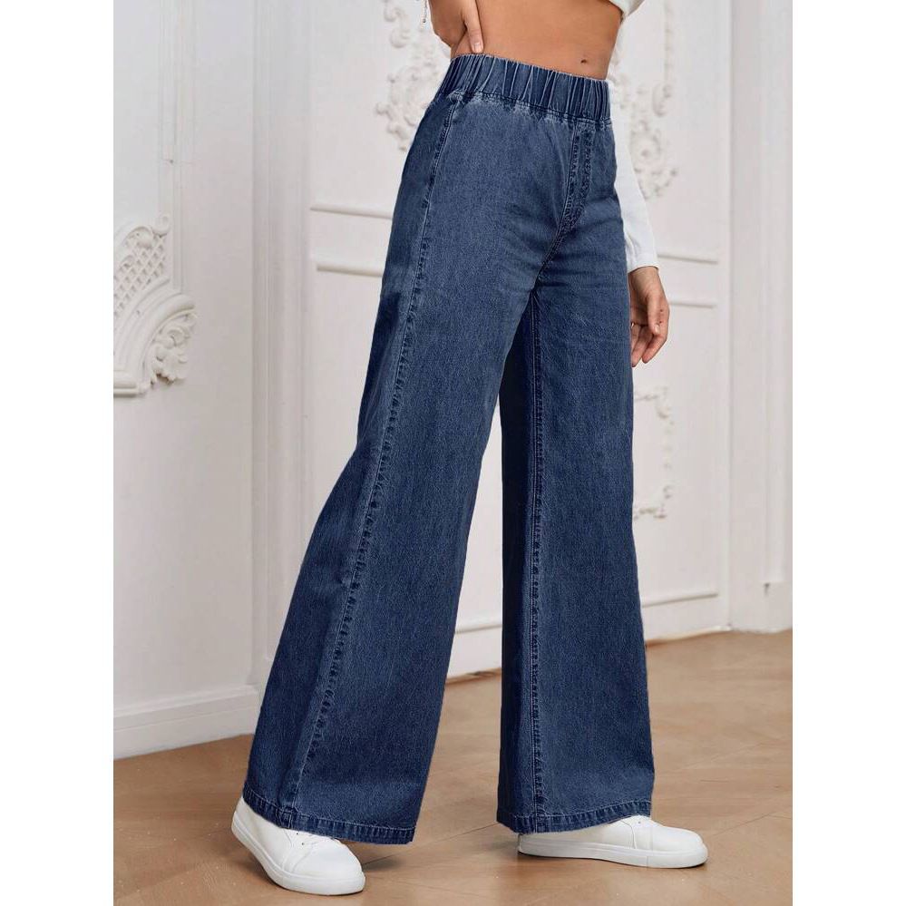 Women's Wide Leg Black Jeans