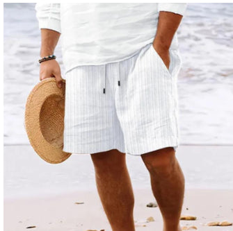 Men's Casual Summer Drawstring Shorts with Pockets