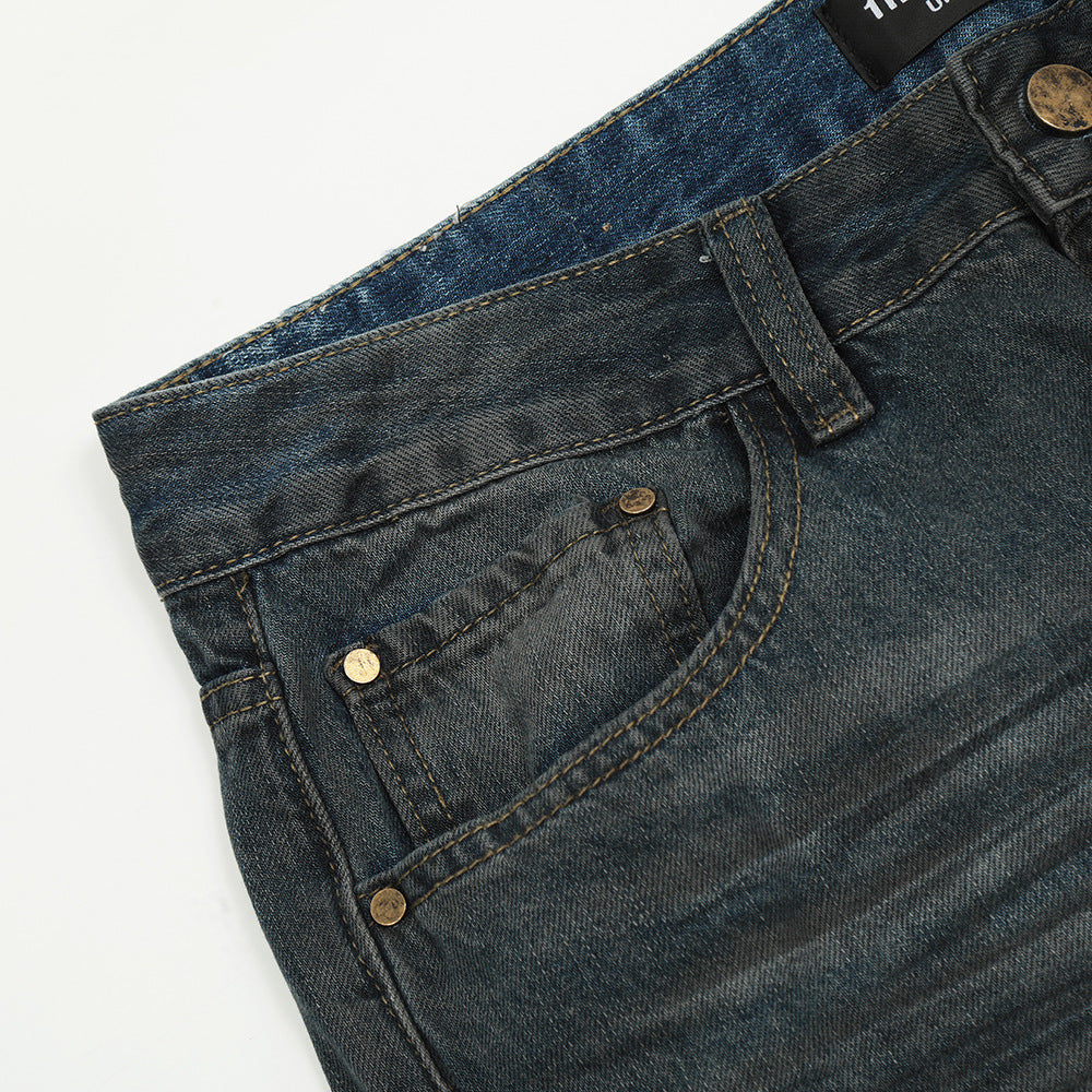 Men's Denim Boot-Cut Pants