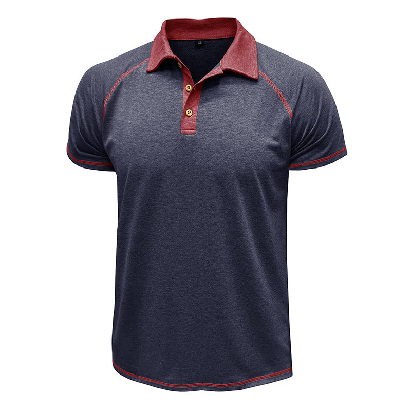 Men's Short-Sleeved Lapel T-Shirt