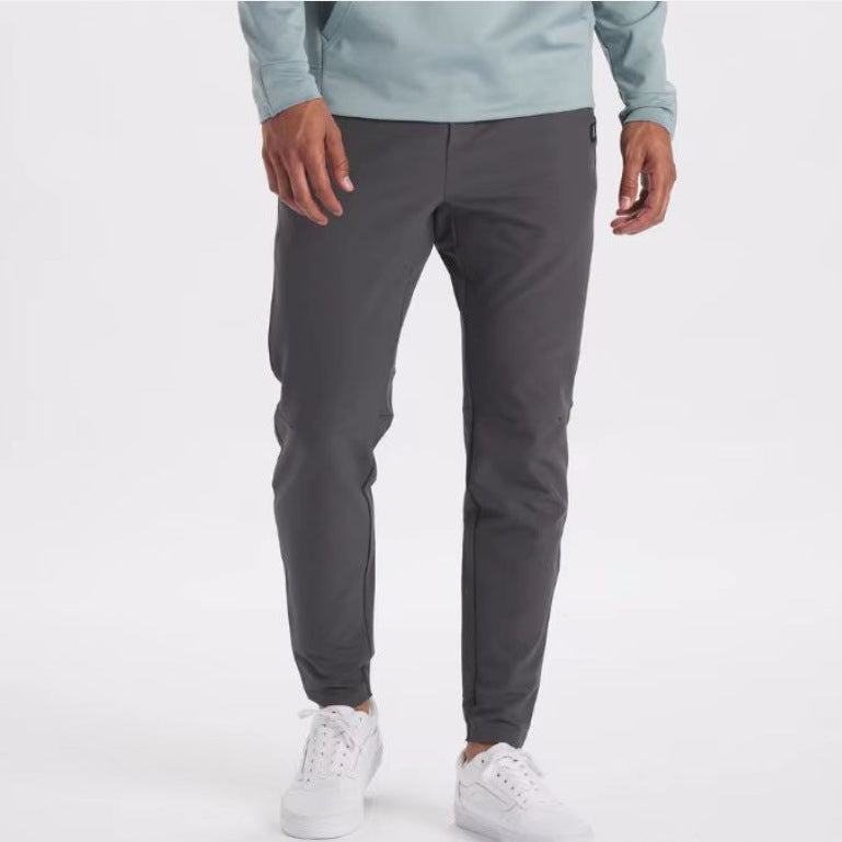 Men's Thin Leisure Trousers - Lightweight High Waist Casual Pants