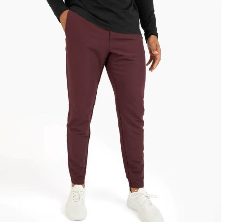 Men's Thin Leisure Trousers - Lightweight High Waist Casual Pants