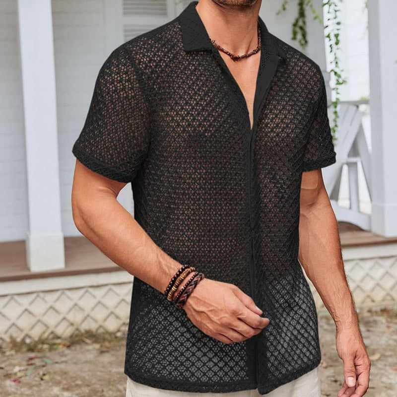 Men's Short Sleeve Mesh Shirt