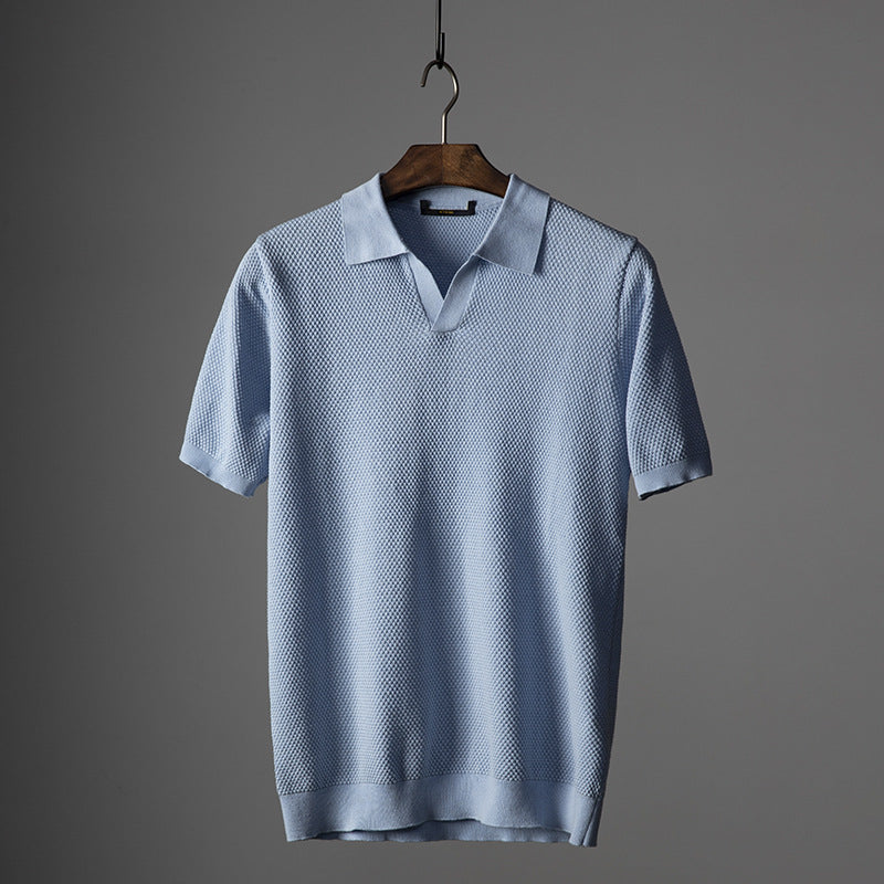 Men's Short Sleeve V-Neck Top