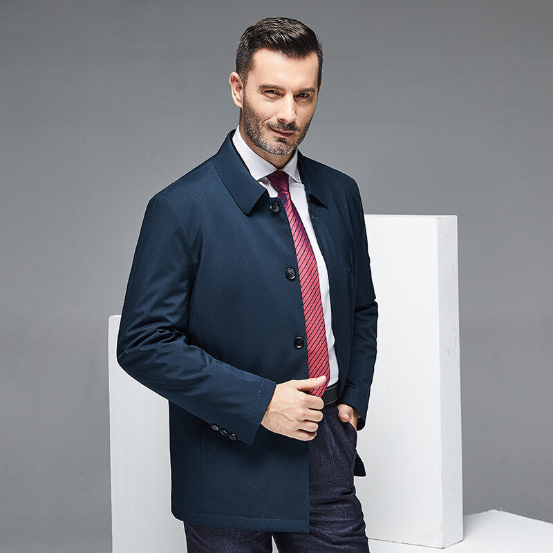 Mens Classic Tailored Jacket – Elegant Smart Casual Coat