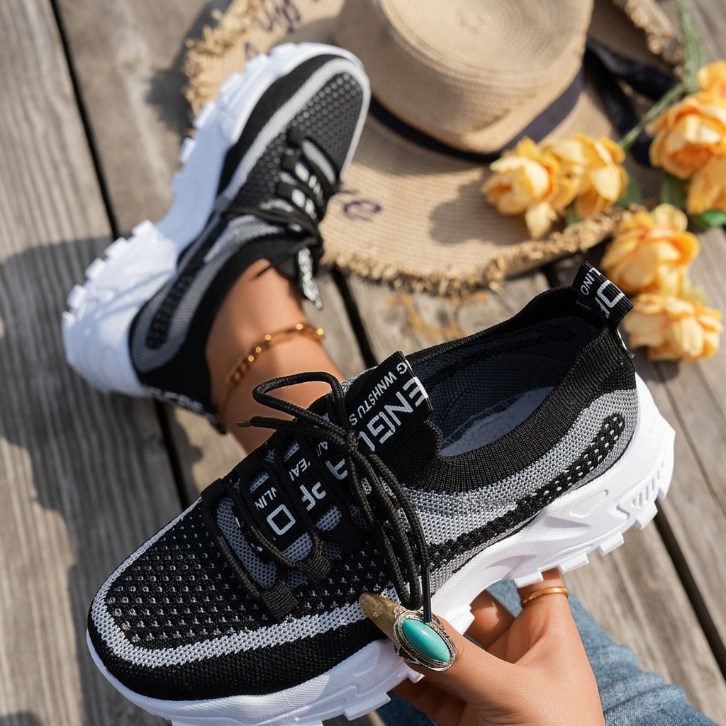 Women's Breathable Lace-up Sneakers