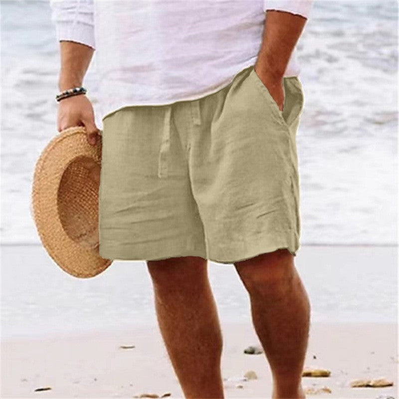 Men's Casual Summer Drawstring Shorts with Pockets