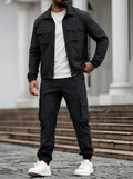 Mens Tactical Cargo Set with Jacket and Pants