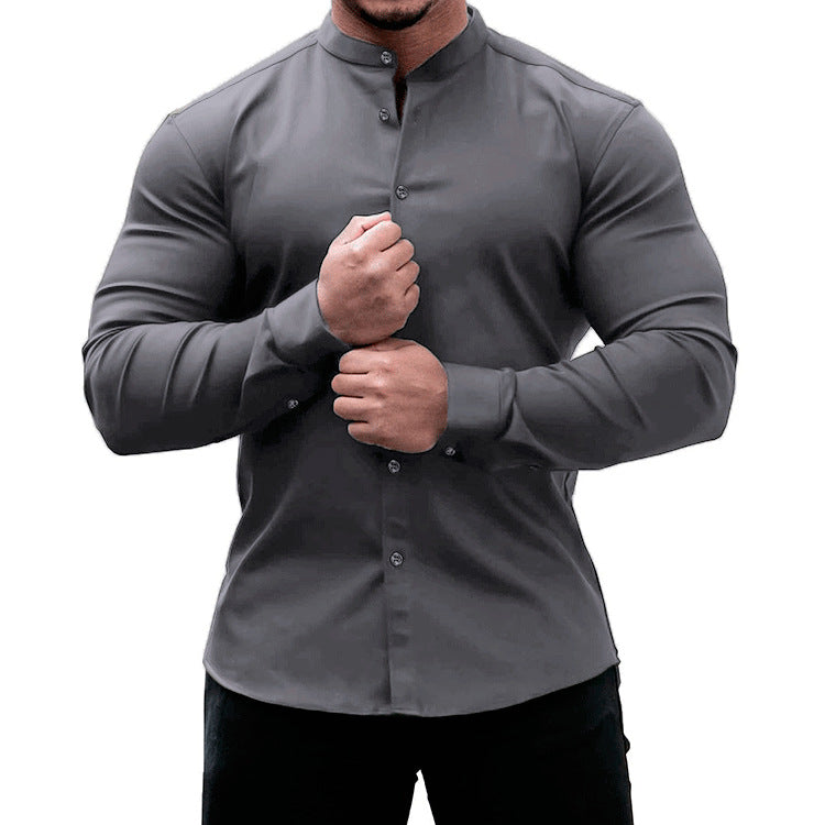 Men's Casual Button Down Long Sleeve Shirt