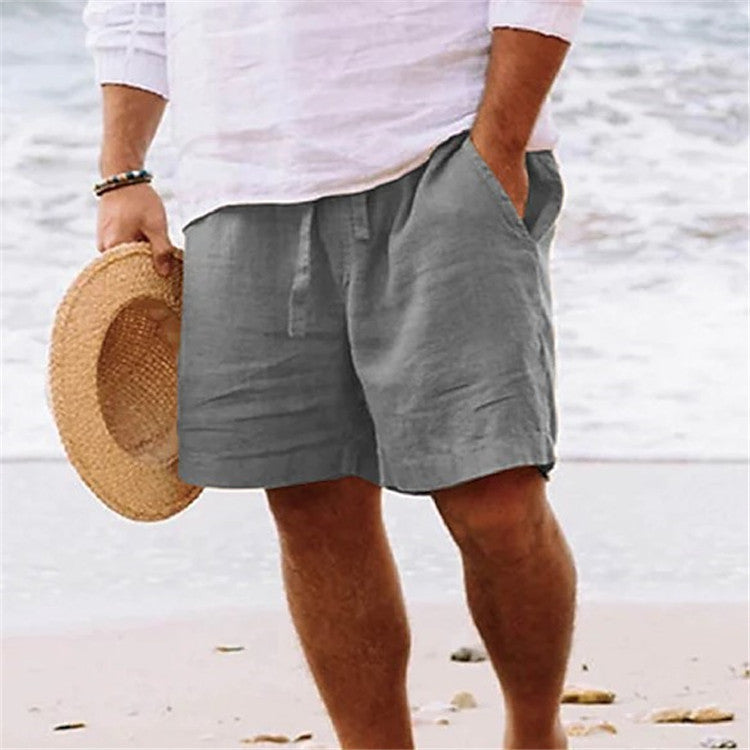 Men's Casual Summer Drawstring Shorts with Pockets