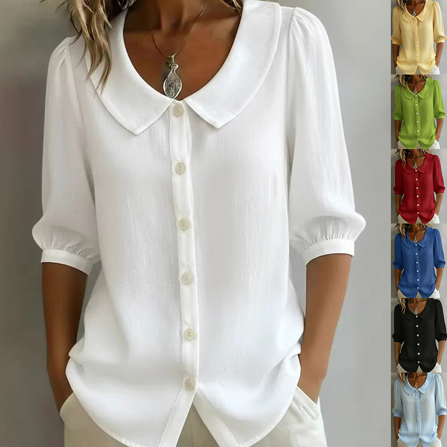 Women's Casual Loose Short Sleeve Blouse